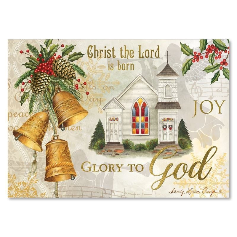 Card-Boxed-Christ The Lord Is Born/Glory To God (Box Of 15)