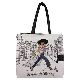 Tote Bag-Keepin' It Moving (17 X 17)