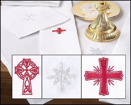 Altar Corporal-Greek Cross Design-60% Cotton/40% Linen (Pack Of 3)
