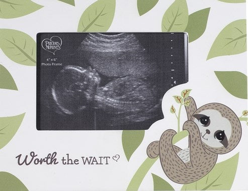Photo Frame-Worth The Wait Sloth/Sonogram (Holds 4 x 6 Photo)