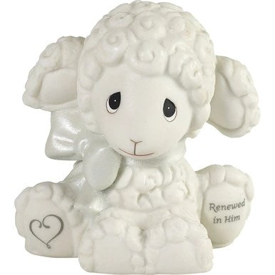 Figurine-Luffie Lamb/Renewed In Him (3.5")