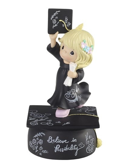 Figurine-Graduation Girl/Believe In Possibility-Musical (6.5")
