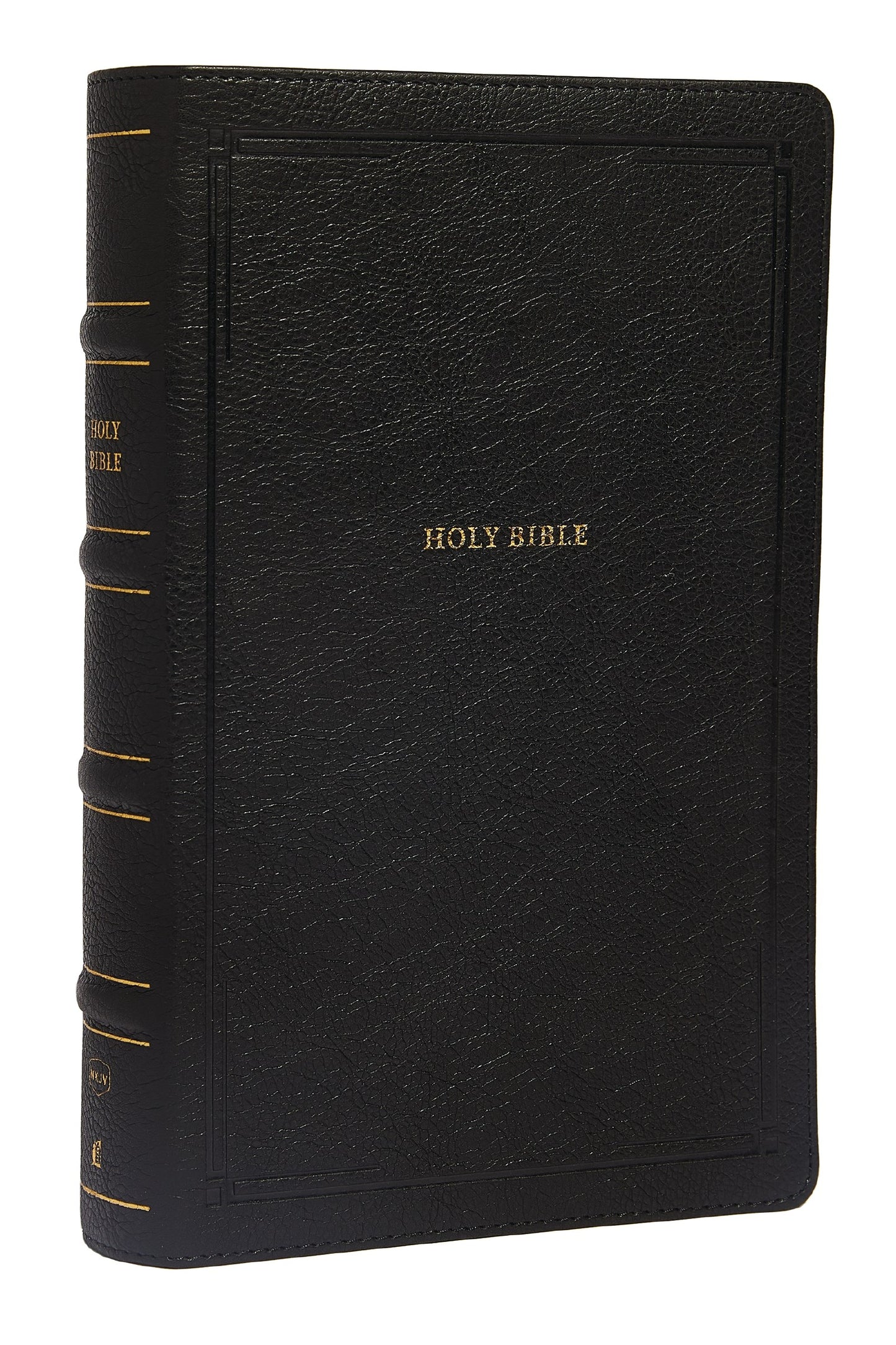 NKJV Personal Size Large Print Reference Bible (Comfort Print)-Black Leathersoft Indexed