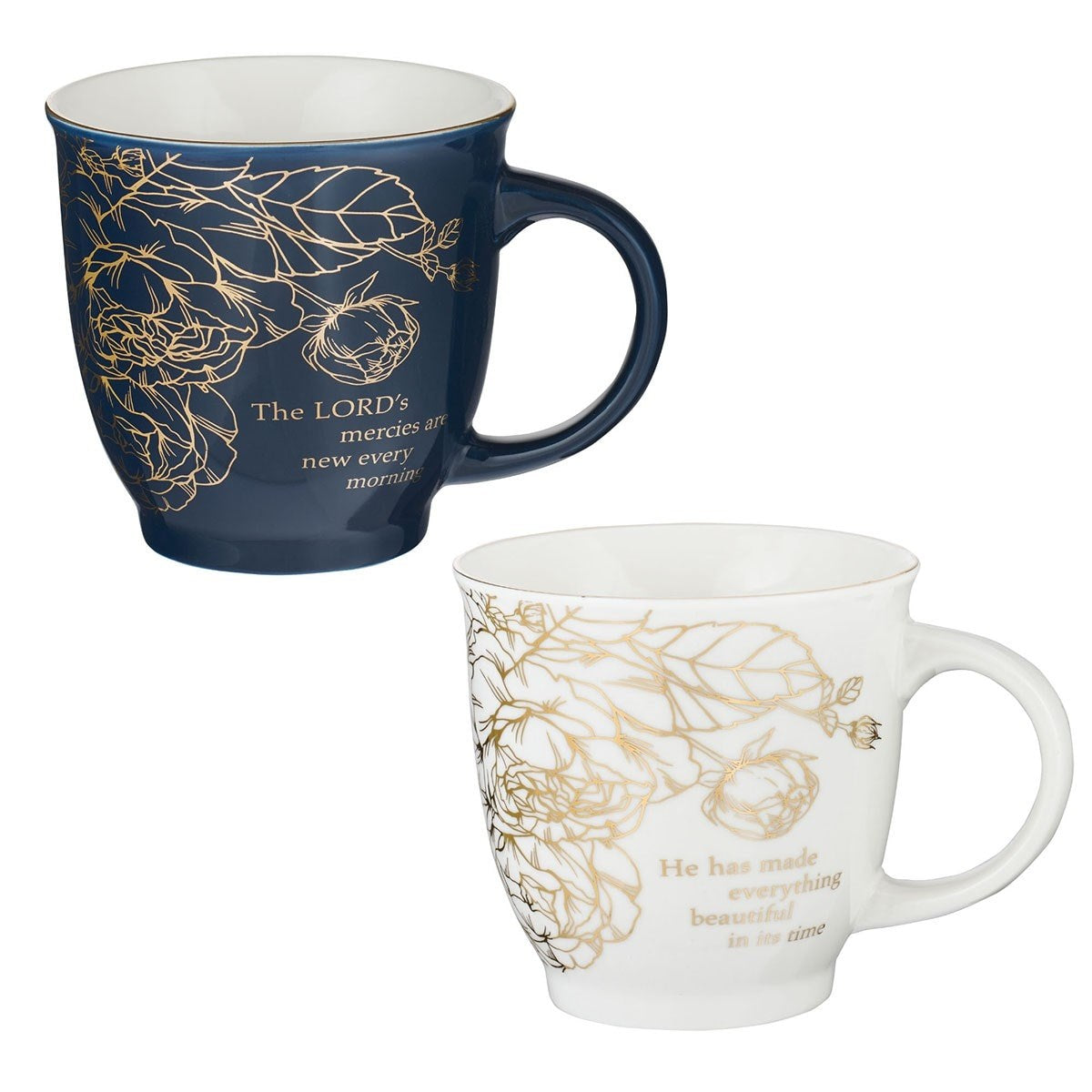 Mug Set-A Beautiful Morning (Set Of 2) (Lamentations 3:23 & Ecclesiastes 3:1) (MUGS21)