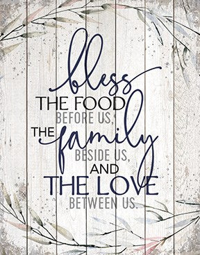 Wall Plaque-Timberland Art-Bless The Food (11.75" x 15")