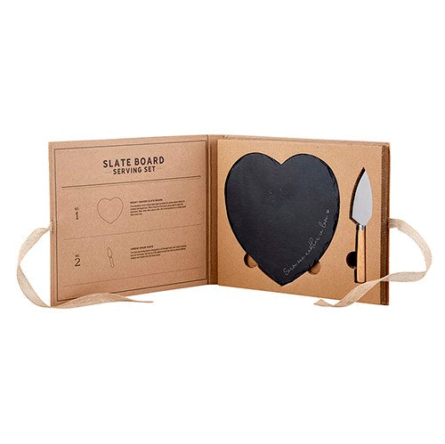 Slate Board Serving Set-Serve One Another In Love (2 Pieces)