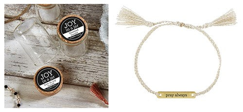 Bracelet-Joy In A Jar-Pray Always (8")