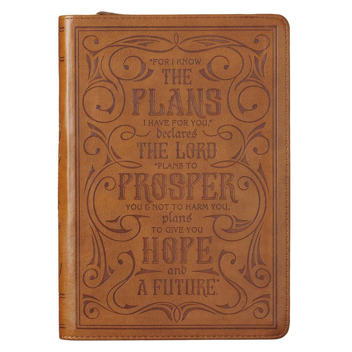 Journal-For I Know The Plans-Brown-Zipper