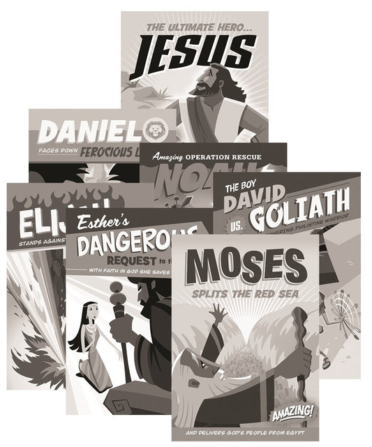 Heroes Unmasked Fall Fest-Bible Hero Cards (Pack Of 10)