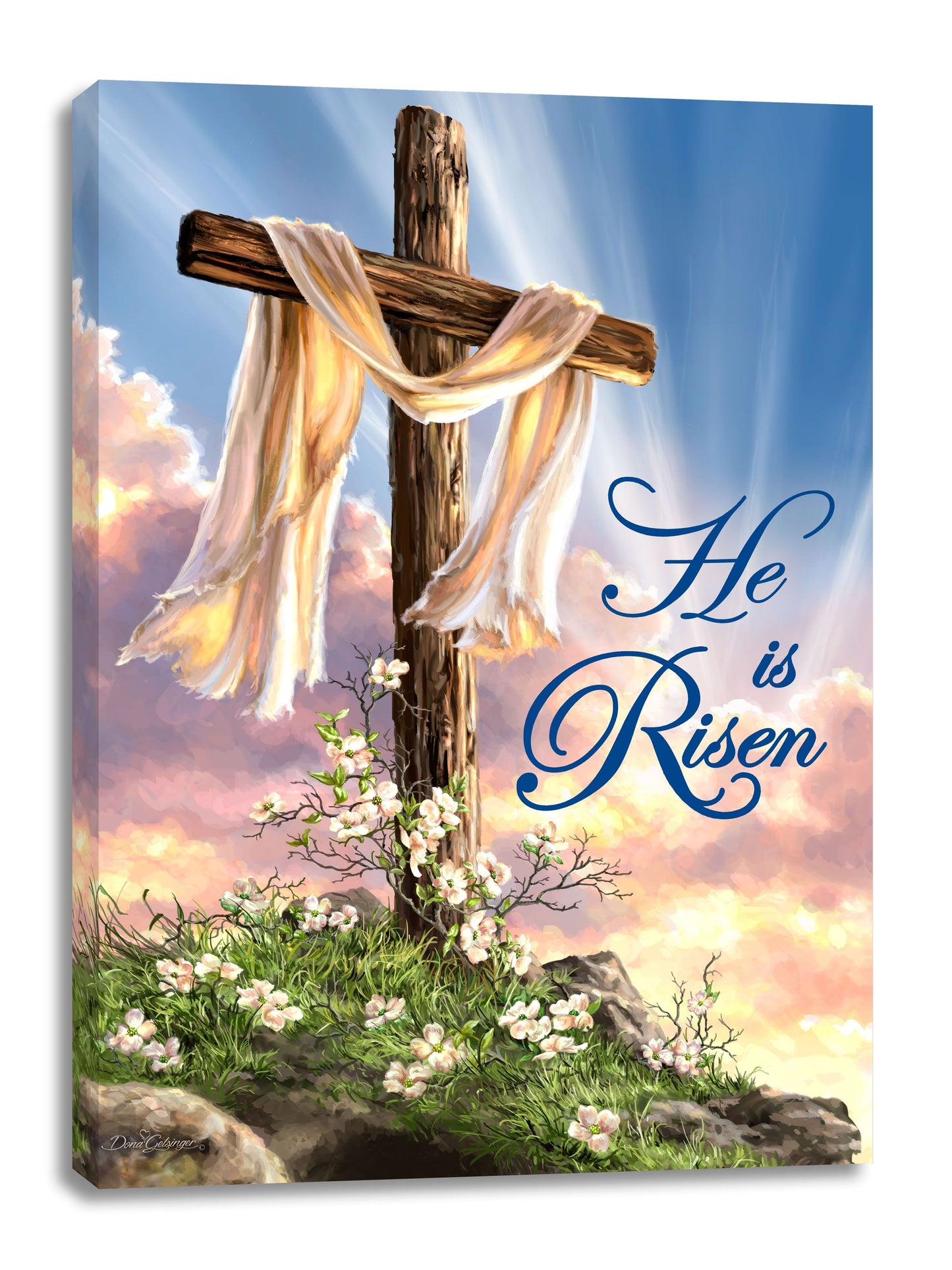 Frameless Canvas-He Is Risen (18 x 24)