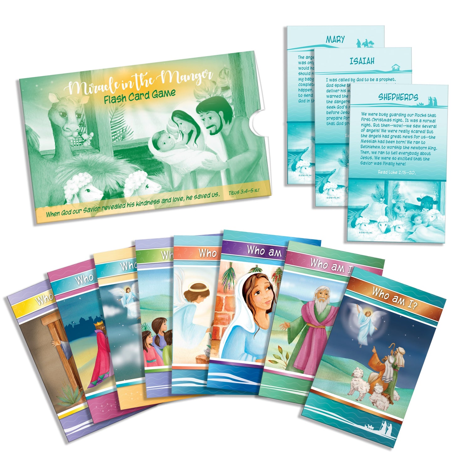 Miracle In The Manger Flash Card Game (Pack Of 12)