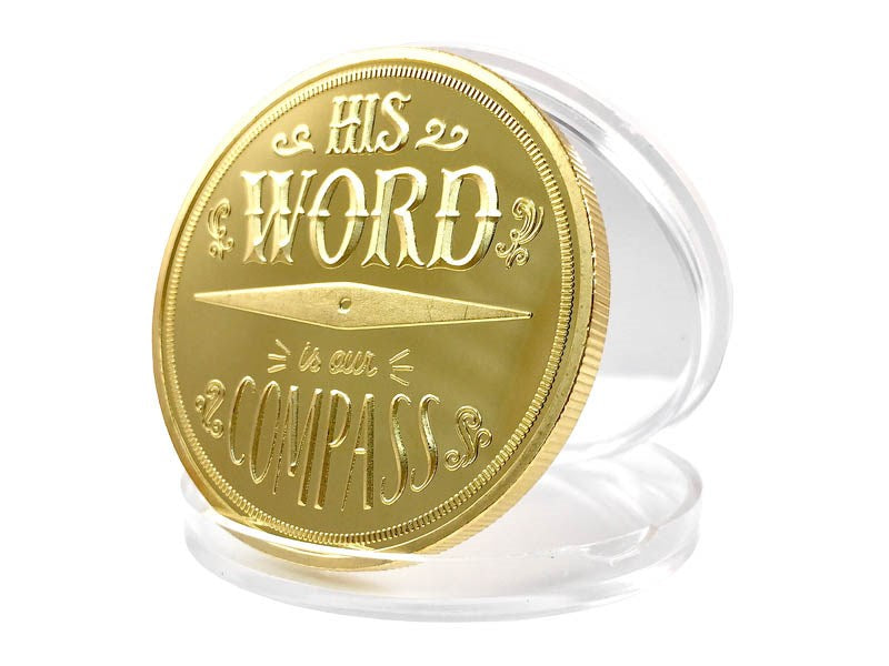 Keepsake Coin Compass-Trust The Lord To Guide