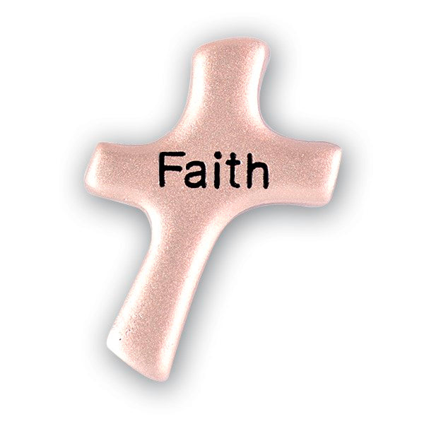 Pocket Cross-Solid Metal-Faith (1" x 1 ")