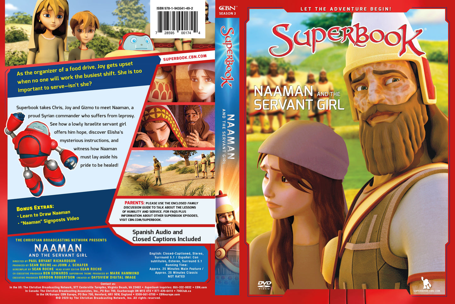 DVD-Naaman And The Servant Girl (SuperBook)