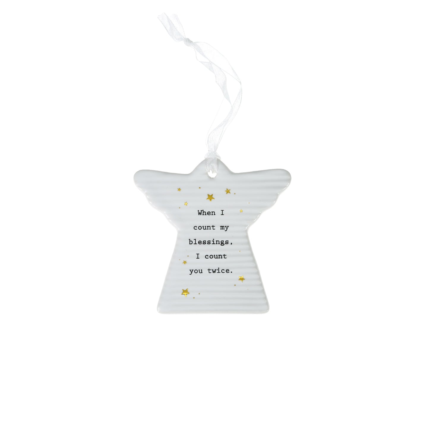 Ornament-Angel-When I Count My Blessings... (3")