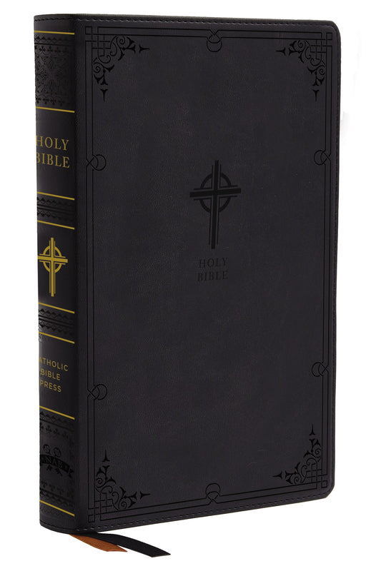 NABRE Catholic Bible/Large Print (Comfort Print)-Black Leathersoft