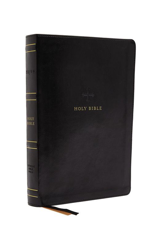 NRSV Catholic Thinline Bible (Comfort Print)-Black Leathersoft
