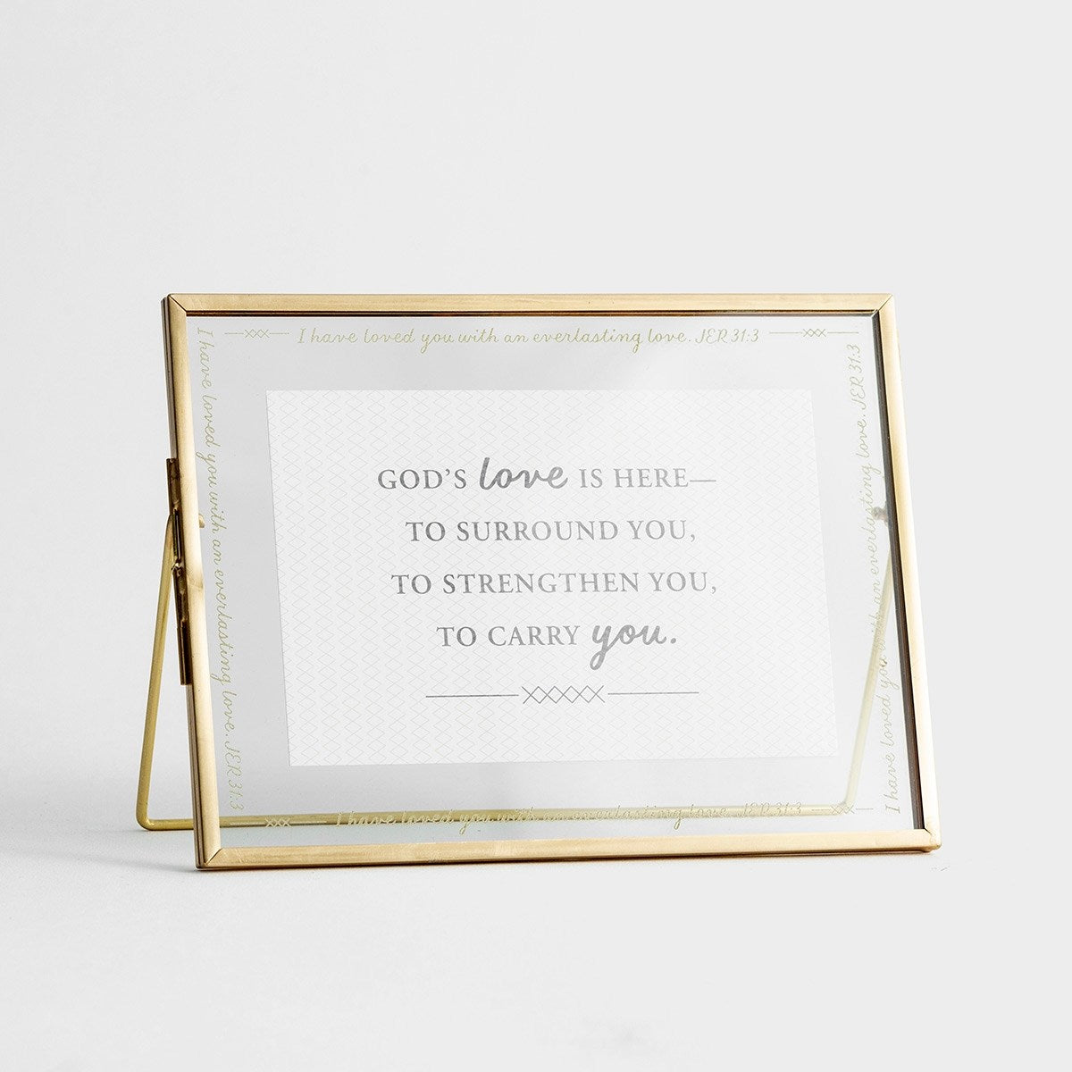 Photo Desktop-God's Love (Can Hold 4 x 6 Photo) (8" x 6")