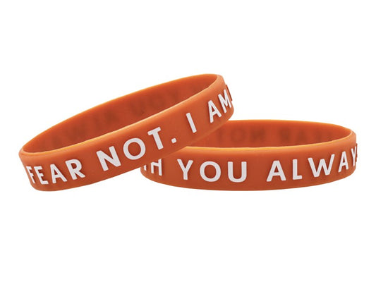 Power Bands-Fear Not. I Am With You Always. (.5"W 3.75" Dia) (Pack Of 12)