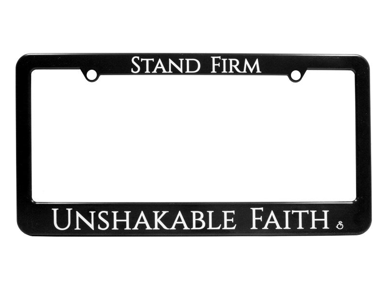 Auto Tag Frame-Stand Firm-Unshakeable Faith