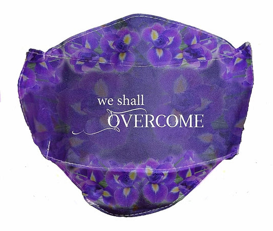 Face Mask-We Shall Overcome-Purple