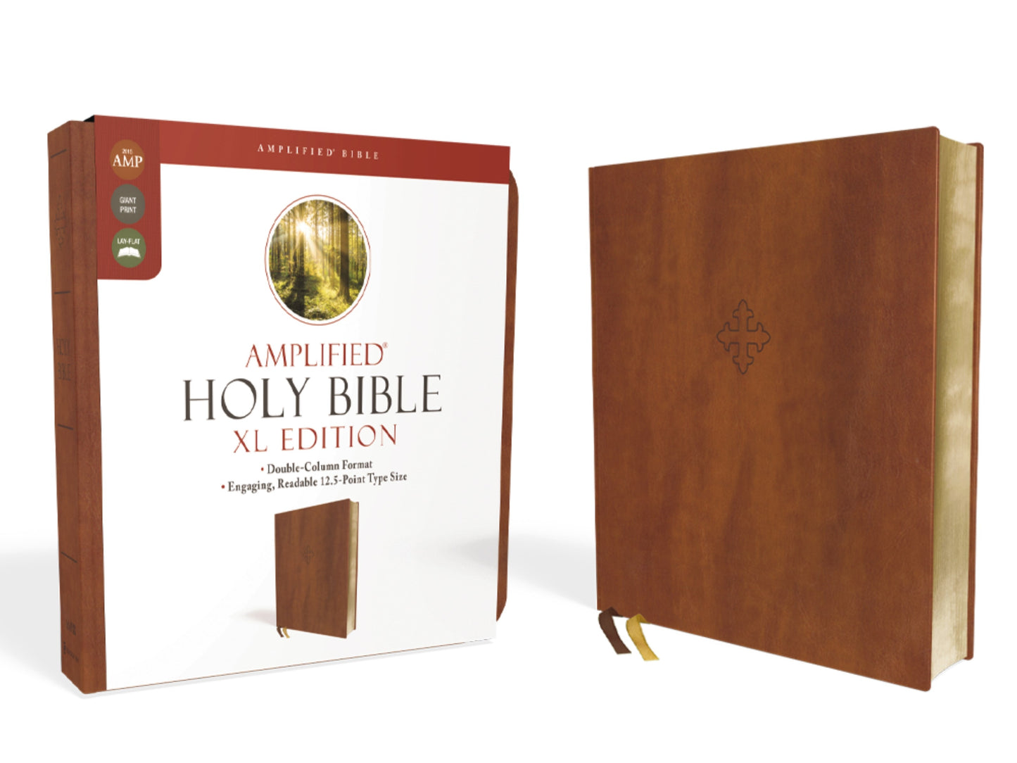 Amplified Holy Bible XL Edition-Brown Leathersoft