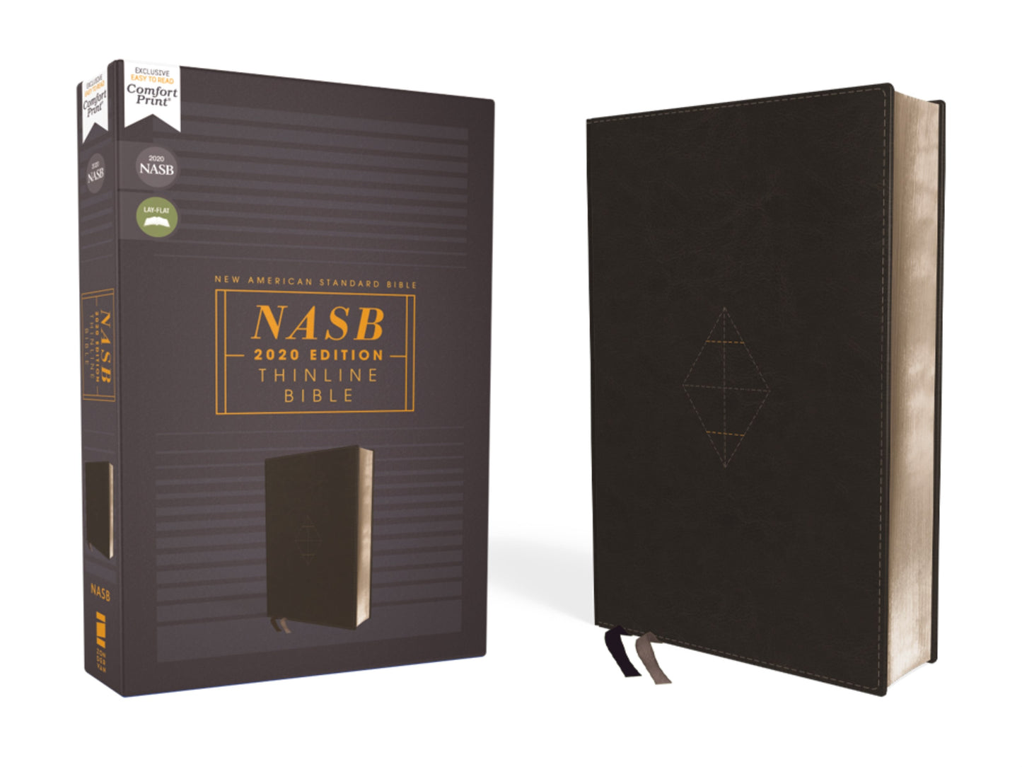 NASB 2020 Thinline Bible (Comfort Print)-Black Leathersoft
