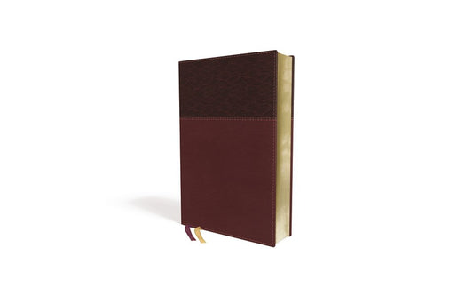 NASB Thinline Bible/Large Print-Burgundy Leathersoft