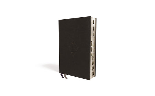 NASB Thinline Bible (Comfort Print)-Black Leathersoft Indexed