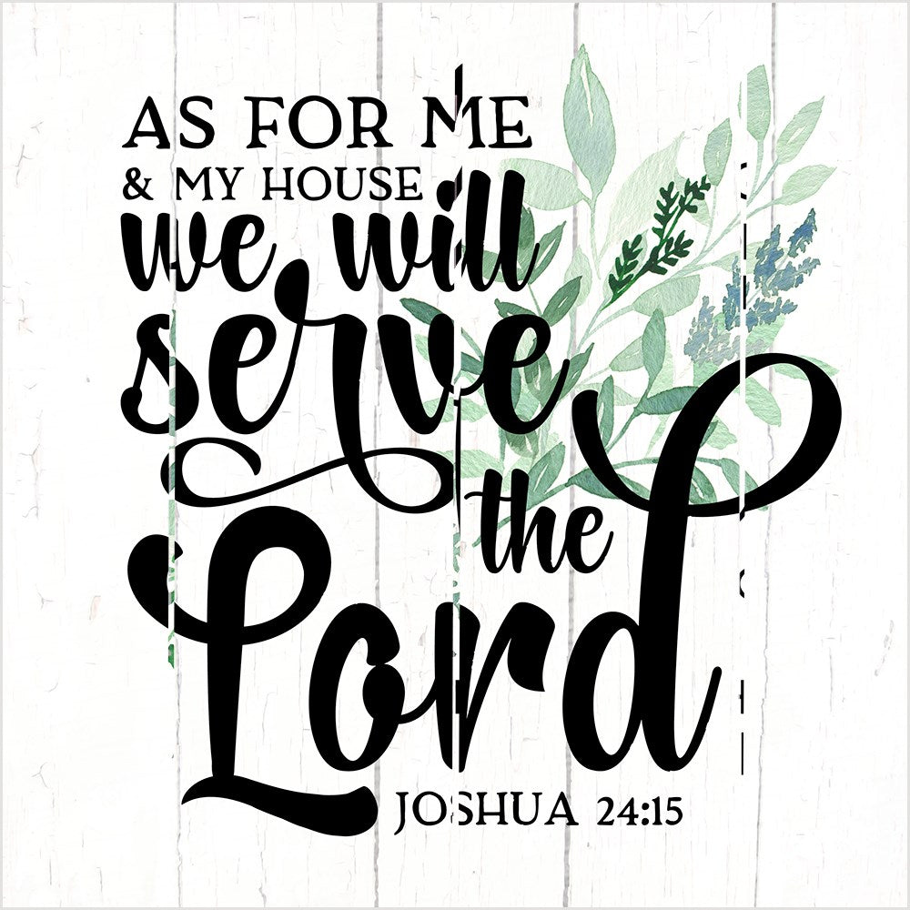 Pallet Art-As For Me And My House (Joshua 24:15) (18 x 18)