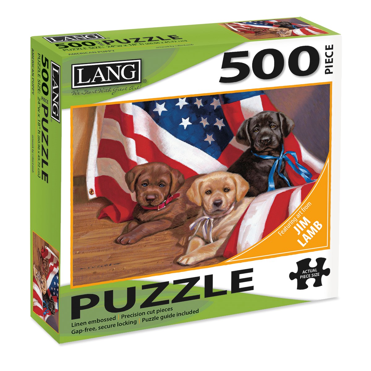 Jigsaw Puzzle-American Puppy (500 Pieces)