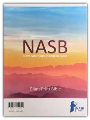 NASB 2020 Giant Print Text Bible-Maroon Leathertex Indexed (#3332-I)