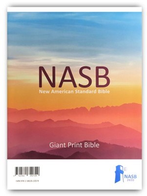 NASB 2020 Giant Print Text Bible-Grey Leathertex (#3335)
