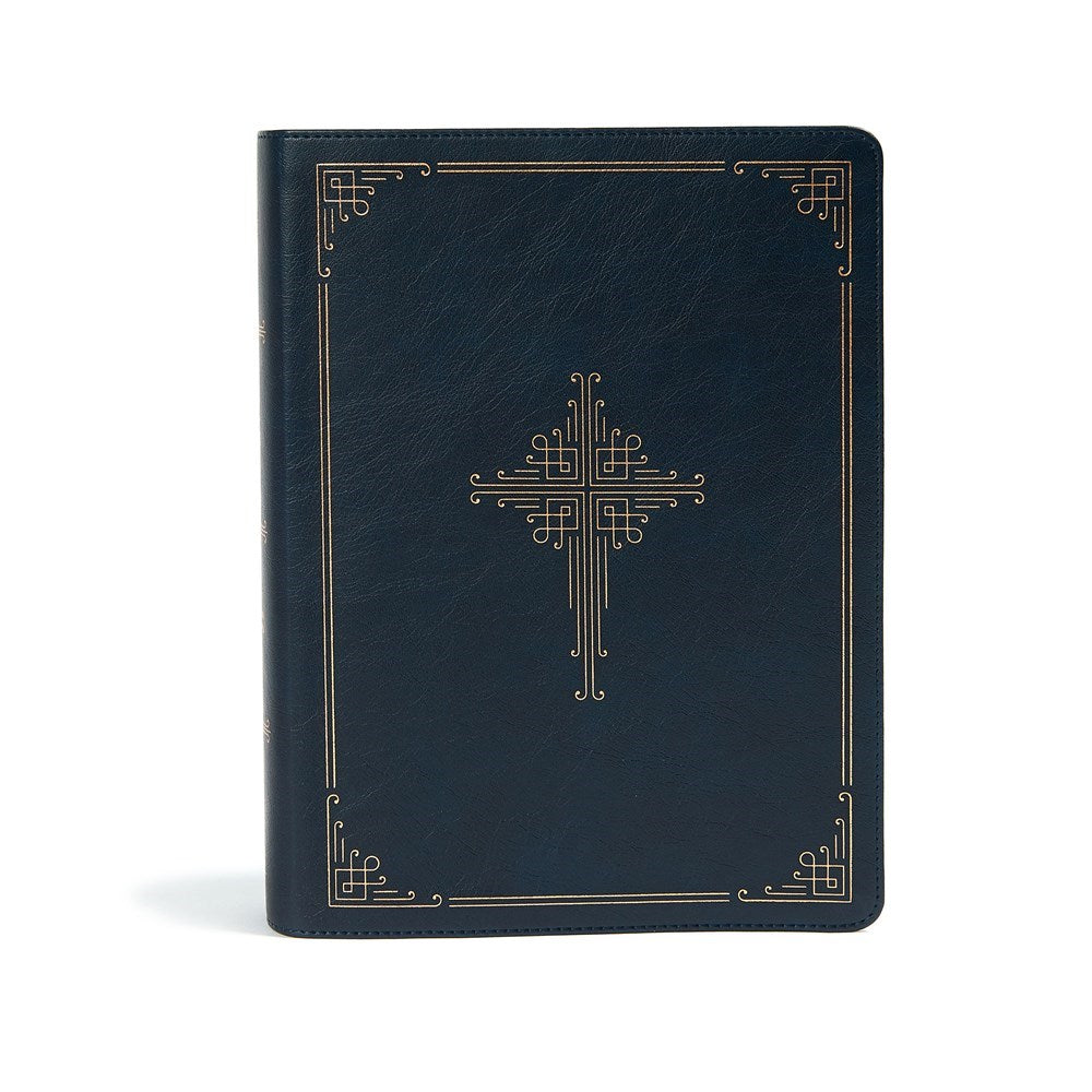 CSB Ancient Faith Study Bible-Navy LeatherTouch Indexed