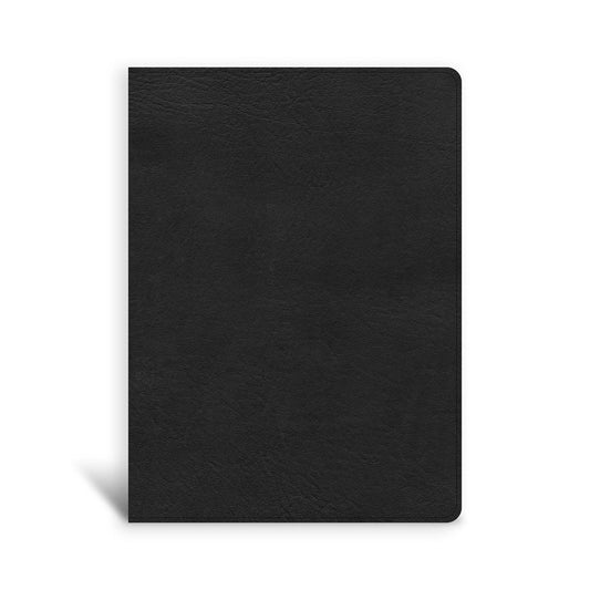 CSB Single-Column Wide-Margin Bible-Black LeatherTouch