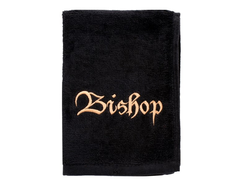 Towel-Bishop-Black w/Gold Lettering