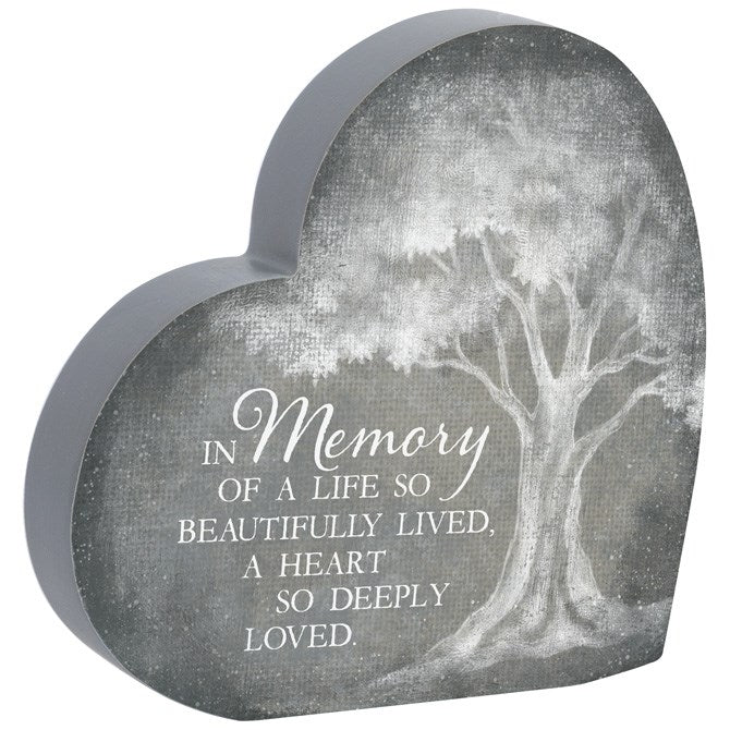 Heart Sitter-In Memory (6" x 6" x 1")