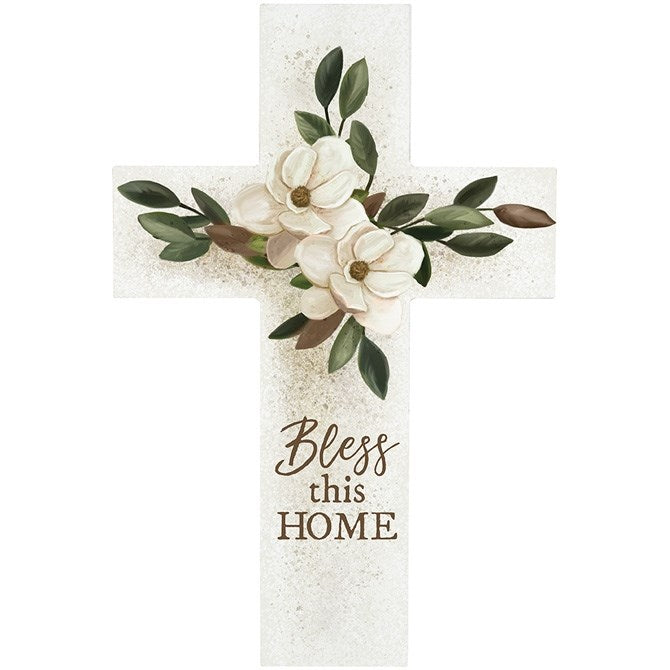 Wall Cross-Bless This Home (14" x 9.25")