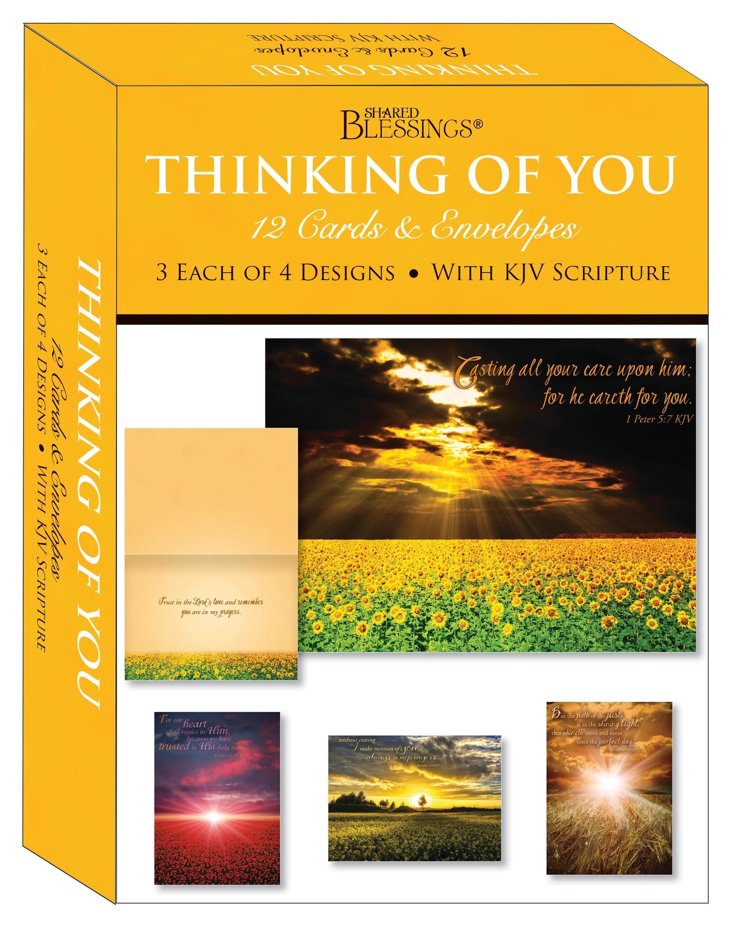 Card-Boxed-Shared Blessings-Thinking Of You Sunsets (Box Of 12)