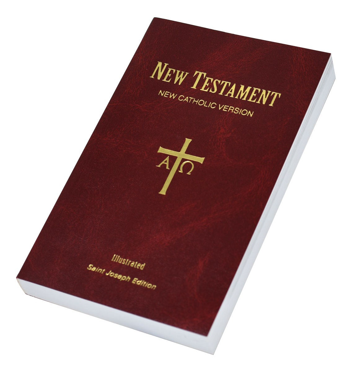 NCB St. Joseph Edition New Testament-Burgundy Flexible Durable Paper