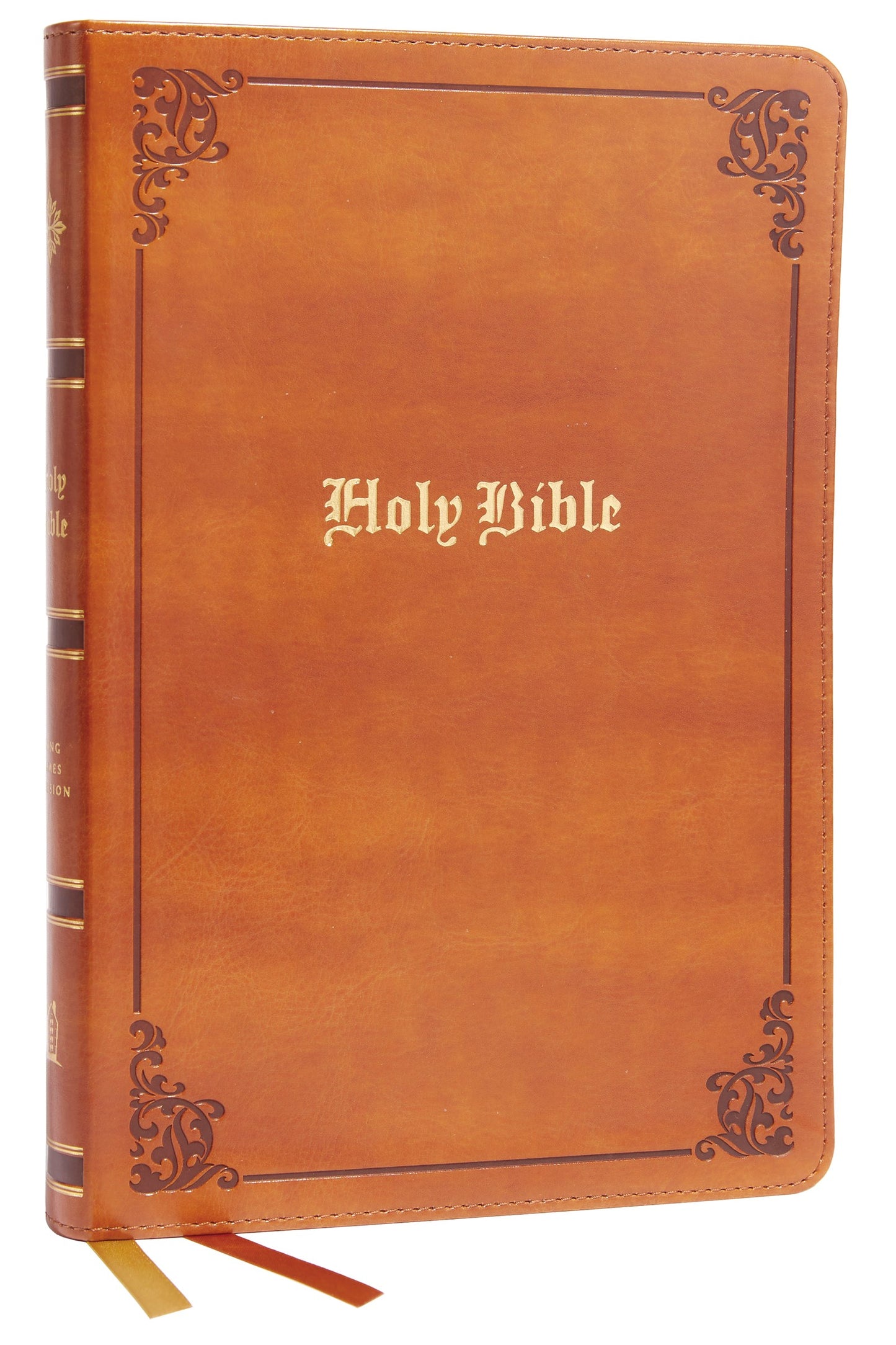 KJV Thinline Large Print Bible Vintage Series (Comfort Print)-Tan Leathersoft