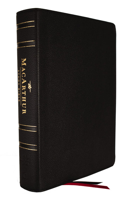 NASB MacArthur Study Bible (2nd Edition) (Comfort Print)-Black Genuine Leather
