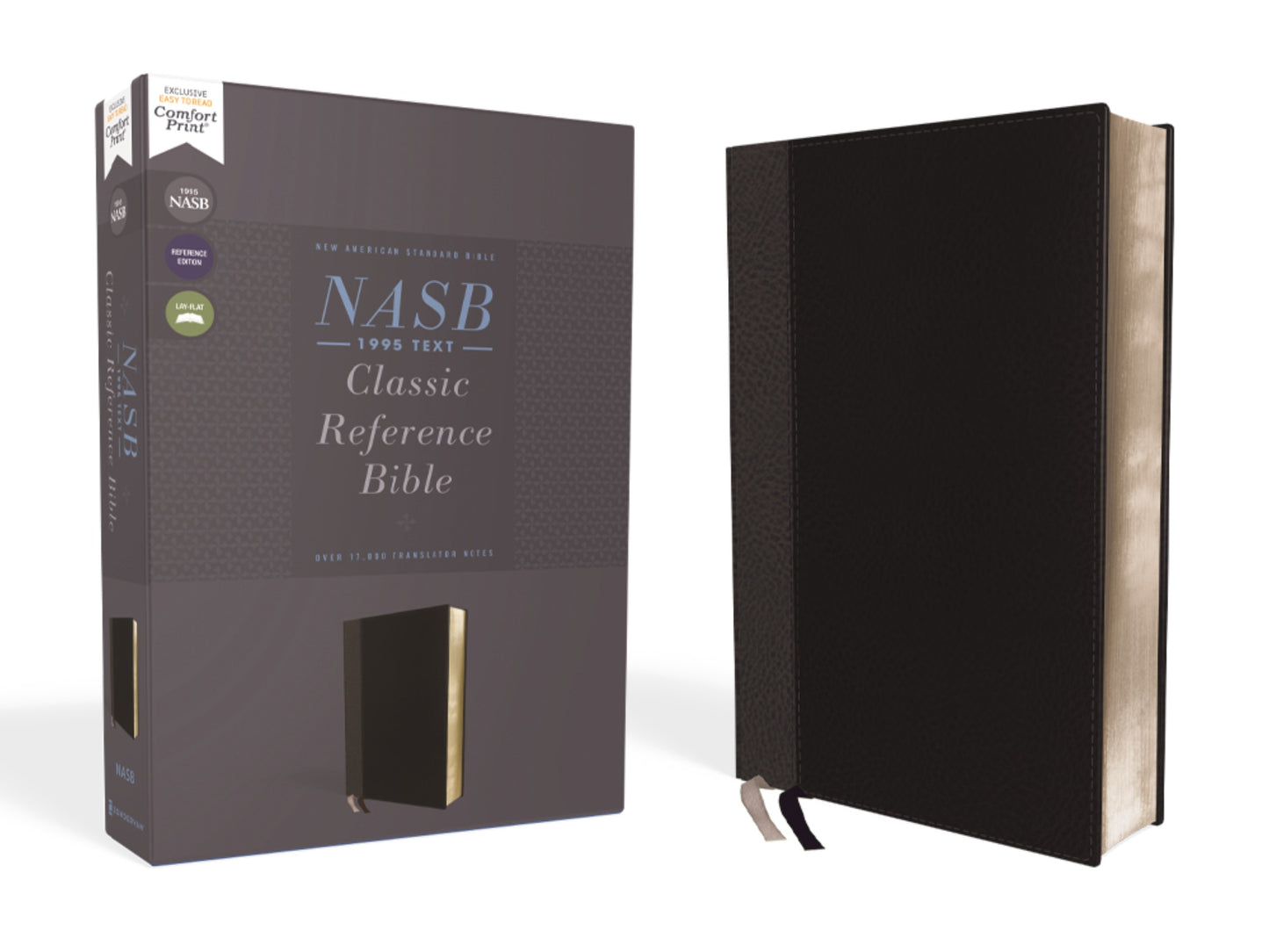 NASB 1995 Classic Reference Bible (Comfort Print)-Black Leathersoft