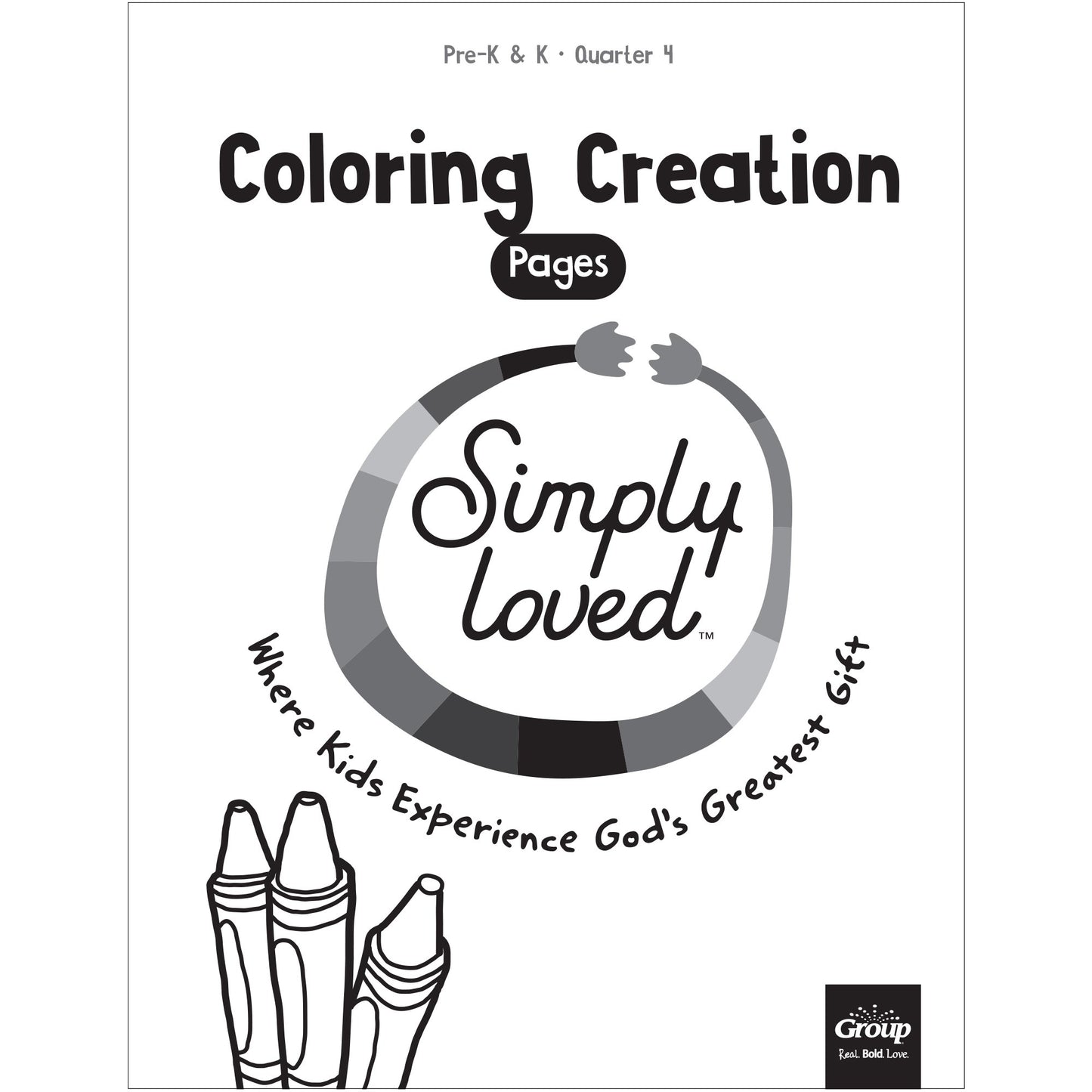 Simply Loved Pre K & K Coloring Creations-Quarter 4