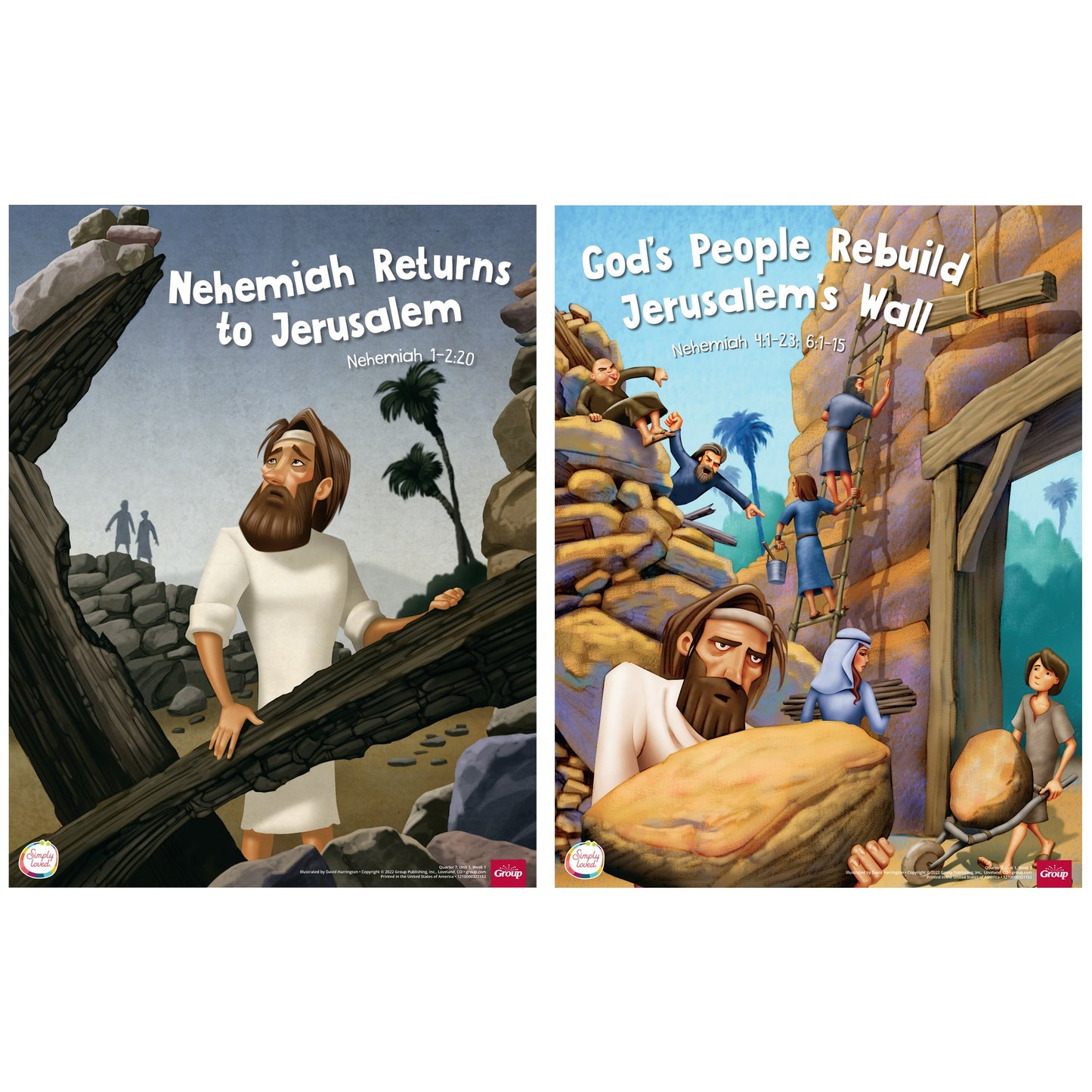 Simply Loved Bible Story Poster Pack (12 Posters)-Quarter 7