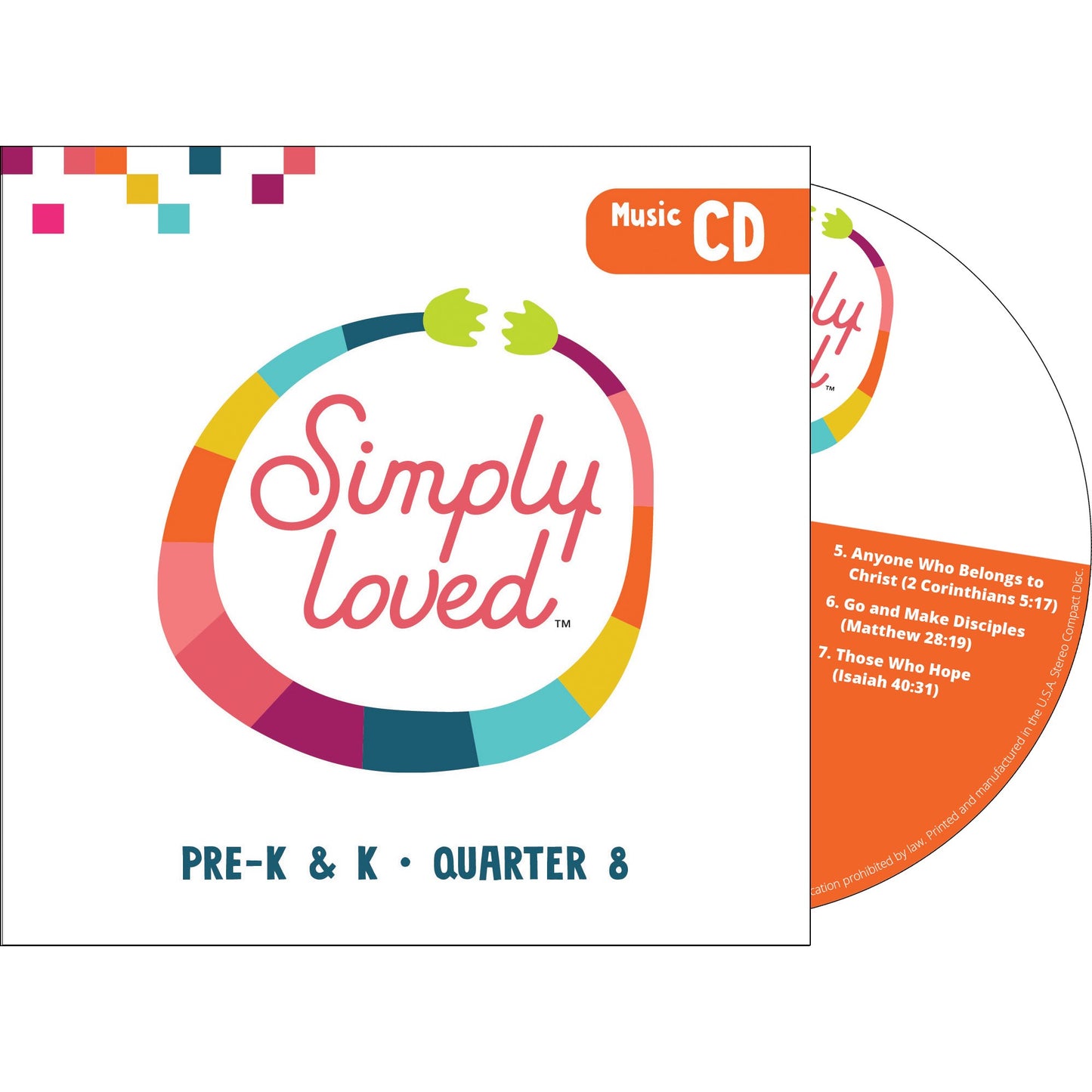 Simply Loved Pre-K & K Music CD-Quarter 8