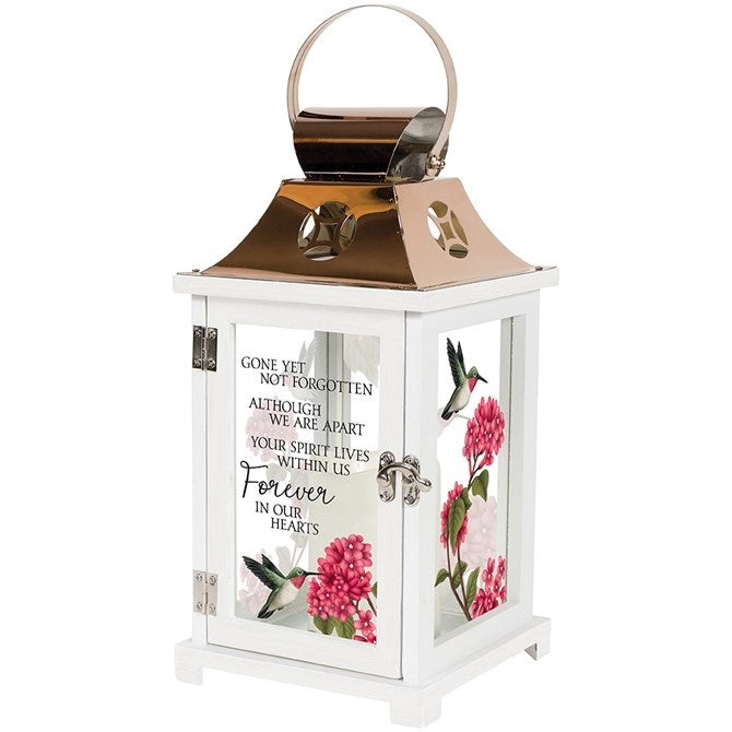 Lantern w/Flameless LED Candle & Timer-Forever In Our Hearts (6.25" x 13.5" x 6.25")