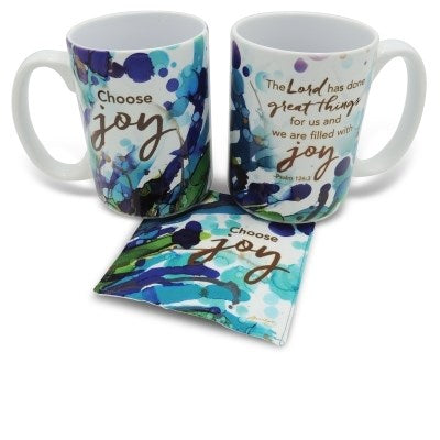 Mug w/Fabric Coaster-Lovitude-Joy (15 Oz)