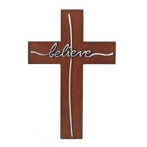 Wall Cross-Believe (12.75"H)