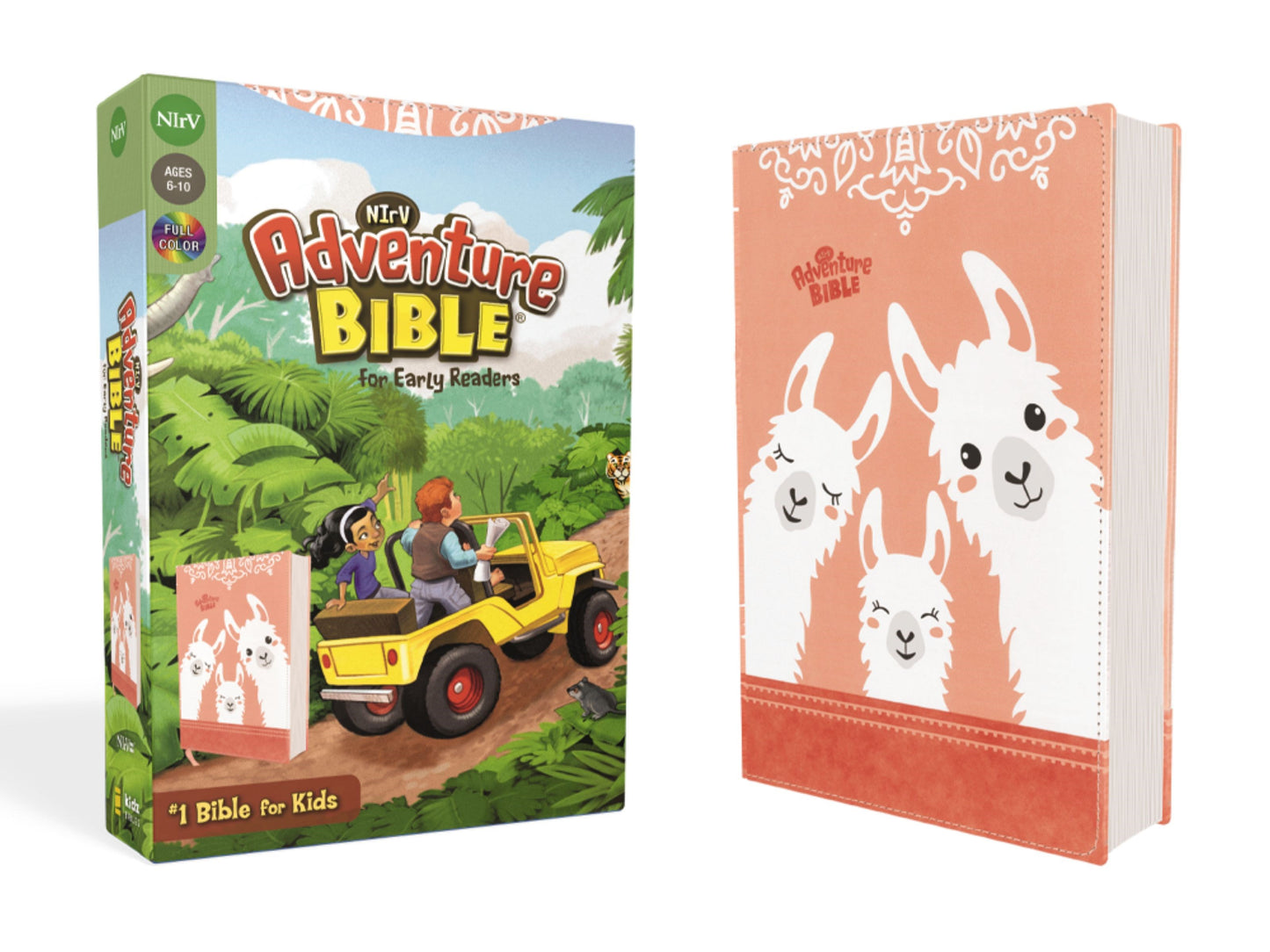 NIrV Adventure Bible For Early Readers (Full Color)-Coral Leathersoft